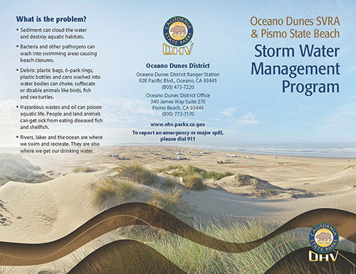 Oceano Dunes SWMP Brochure